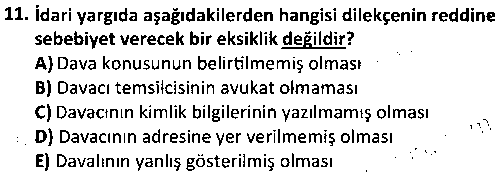 ADL1005 Hukuk Dili ve Adli Yazışma çıkmış sınav sorusu 3