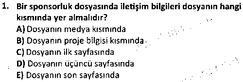 HIT3010 Sponsorluk çıkmış sınav sorusu 1