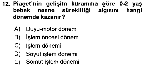 EBR107U Yaşam Boyu Büyüme ve Gelişim çıkmış sınav sorusu 3
