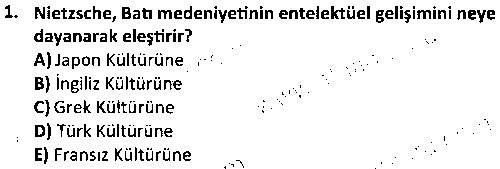 SOS4008 Çağdaş Felsefe Akımları çıkmış sınav sorusu 1