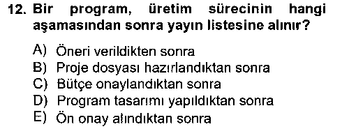 RTP204U Radyo ve Televizyon İşletmeciliği çıkmış sınav sorusu 3