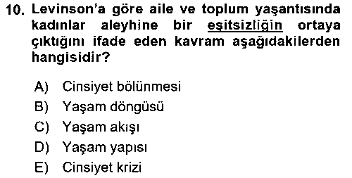 YAB203U Yaşlı Psikolojisi çıkmış sınav sorusu 2