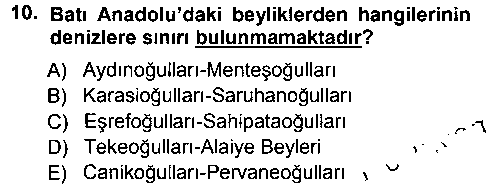 TAR203U Ortaçağ ve Yeniçağ Türk Devletleri Tarihi çıkmış sınav sorusu 2