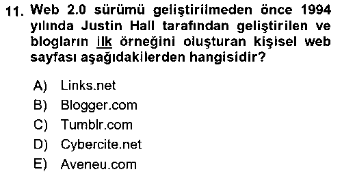 SMY102U Sosyal Medya Platformları çıkmış sınav sorusu 3