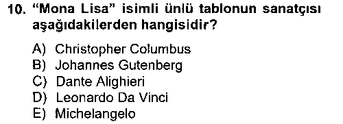 KUL202U Görsel Kültür çıkmış sınav sorusu 2