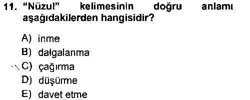 TAR213U Osmanlı Türkçesi Metinleri 1 çıkmış sınav sorusu 2