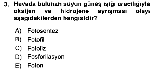 KOI401U Ekoloji ve Turizm çıkmış sınav sorusu 3