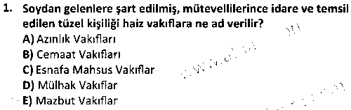 SOH2008 Sivil Toplum Örgütleri çıkmış sınav sorusu 1