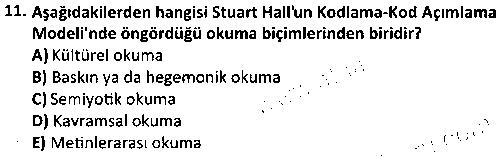 RKL4005 Kültür Sosyolojisi çıkmış sınav sorusu 3
