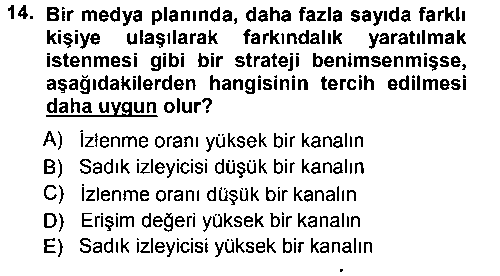 MAI203U Medya Planlama çıkmış sınav sorusu 3
