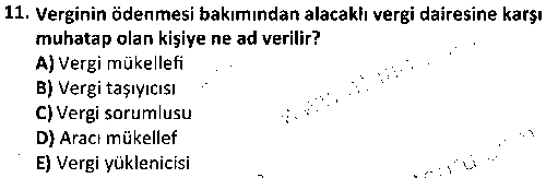 YER2006 Kamu Maliyesi çıkmış sınav sorusu 3