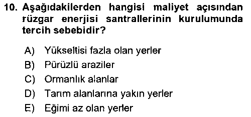 CBS124U Coğrafi Bilgi Sistemlerinin Kullanım Alanları 1 çıkmış sınav sorusu 2