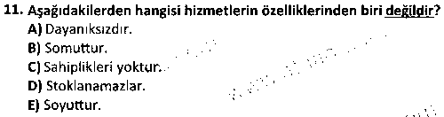 BS2004 Finansal Hizmet Pazarlaması çıkmış sınav sorusu 3