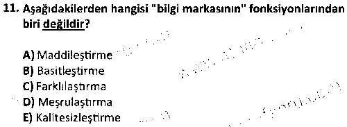REK2006 Marka Yönetimi çıkmış sınav sorusu 3