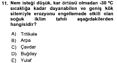 ASC207U Gıda Coğrafyası çıkmış sınav sorusu 2