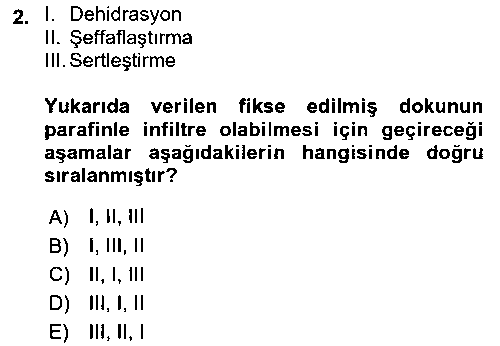 SAK301U Tibbi Cihaz Ve Malzemeler çıkmış sınav sorusu 2