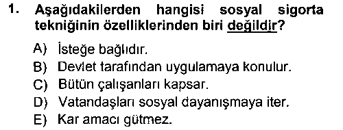 CEK405U Sosyal Güvenlik çıkmış sınav sorusu 1