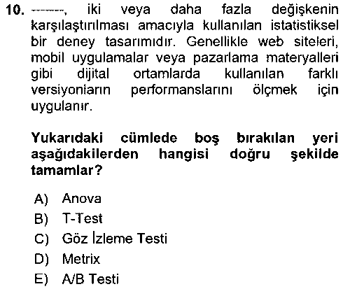 GIT304U Dijital Medya Ve Arayüz Tasarımı çıkmış sınav sorusu 2