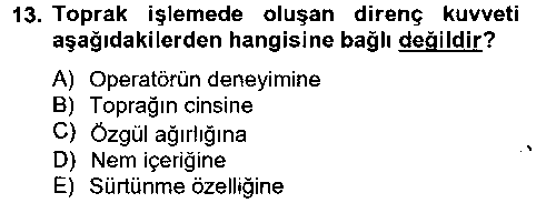 TRM206U Tarım Alet ve Makinaları çıkmış sınav sorusu 3
