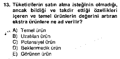 TSH102U Alternatif Turizm çıkmış sınav sorusu 3