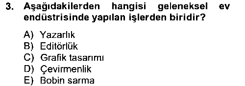 EVI204U Ev Endüstrisi çıkmış sınav sorusu 3