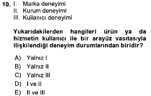 YBS303U Kullanıcı Deneyimi Tasarımı çıkmış sınav sorusu 2
