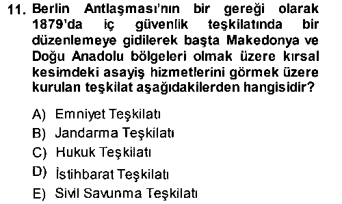TAR307U Osmanlı Devleti Yenileşme Hareketleri (1876-1918) çıkmış sınav sorusu 2