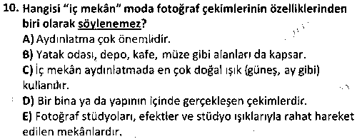 TMT3010 Moda Sunumu çıkmış sınav sorusu 2