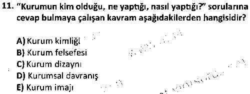 BYYA2008 Kurumsal İletişim Yönetimi çıkmış sınav sorusu 3