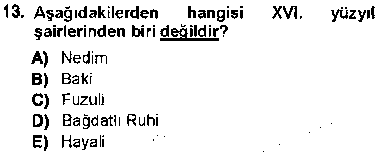 TDE401U XVI-XIX. Yüzyıllar Türk Dili çıkmış sınav sorusu 3