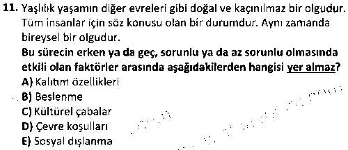 SOH2004 İnsan Davranışı ve Sosyal Çevre 2 çıkmış sınav sorusu 3