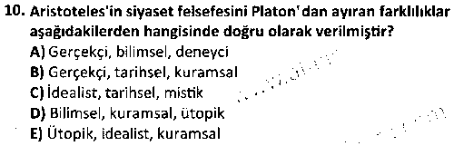 KAM3010 Siyasi Düşünceler Tarihi çıkmış sınav sorusu 2