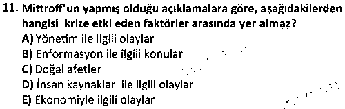 CMH2006 Kriz Yönetimi çıkmış sınav sorusu 3