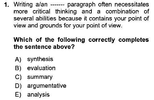 ING181U Communication Skills And Academic Reporting 1 çıkmış sınav sorusu 1