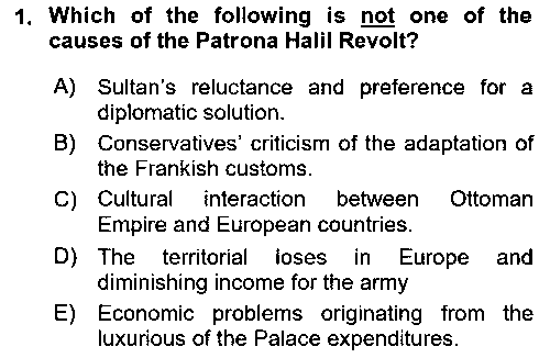 TAR227U Principles Of Ataturk And The History Of Turkish Revolution 1 çıkmış sınav sorusu 1