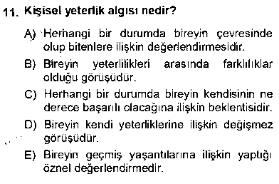 SAG401U Çocuk Ruh Sağlığı çıkmış sınav sorusu 3