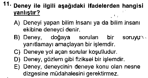 FEL202U Bilim Felsefesi çıkmış sınav sorusu 3