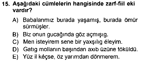 TDE303U Çağdaş Türk Yazı Dilleri 1 çıkmış sınav sorusu 3