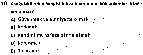 ISL2011 Tefsir çıkmış sınav sorusu 2