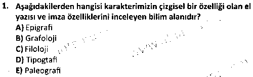 GRF1005 Temel Tasarım 1 çıkmış sınav sorusu 1