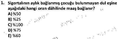 SAG4010 Sağlık Kurumları ve Sosyal Güvenlik Mevzuatı çıkmış sınav sorusu 1