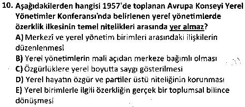 KAM3011 Kamu Yönetiminde Güncel Yaklaşımlar çıkmış sınav sorusu 2