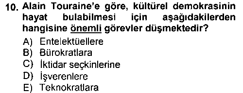 SOS301U Çağdaş Sosyoloji Kuramları çıkmış sınav sorusu 2