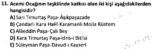 TAR3009 Osmanlı Kurumları Tarihi 1 çıkmış sınav sorusu 3