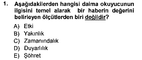 FOT211U Basın Fotoğrafçılığı çıkmış sınav sorusu 1
