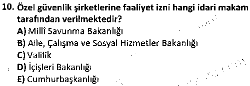 OGK2006 Güvenlik Yönetimi çıkmış sınav sorusu 2