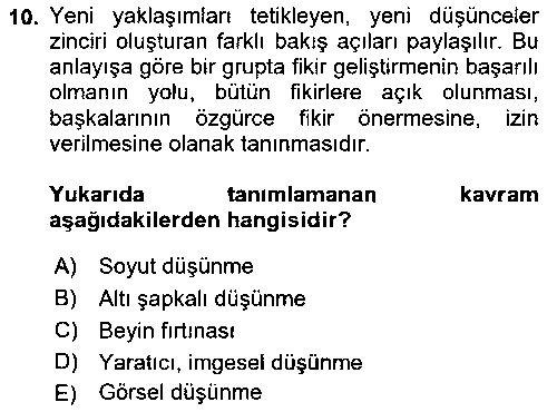 GIT101U Temel Sanat ve Tasarım Eğitimi çıkmış sınav sorusu 2
