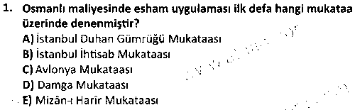 TAR4003 Türk Yenileşme Tarihi çıkmış sınav sorusu 1
