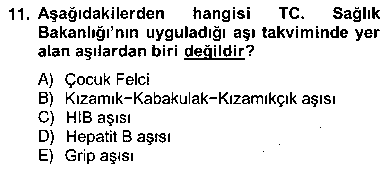 SAG102U Anne Çocuk Sağlığı Ve İlkyardım çıkmış sınav sorusu 3
