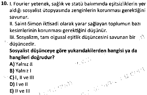 KAM4011 Çağdaş Siyasal Akımlar çıkmış sınav sorusu 2